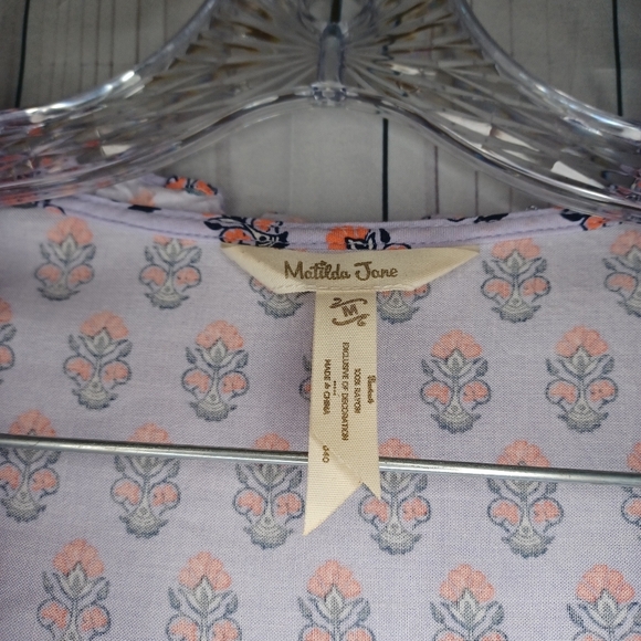 Matilda Jane purple long sleeve v-neck blouse - Picture 2 of 13
